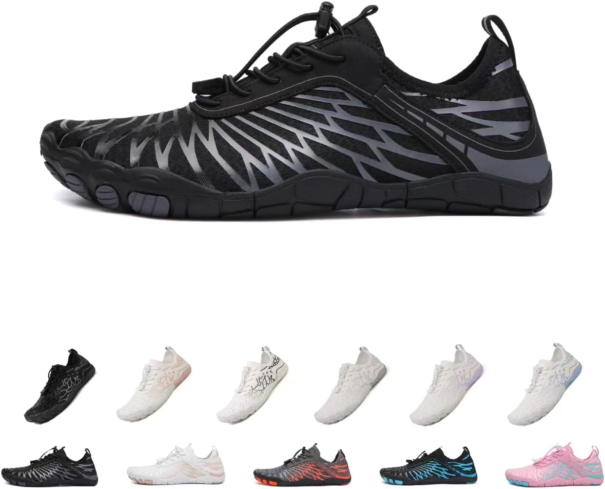 Женские кроссовки для походов босиком, женские и мужские кроссовки для походов, дышащая и нескользящая спортивная обувь для трейлраннинга, для серфинга и ходьбы по воде, с широким носком Kaeril, черный
Женские кроссовки для походов босиком, женские и мужские кроссовки для походов, дышащая и нескользящая спортивная обувь для трейлраннинга, для серфинга и ходьбы по воде, с широким носком Kaeril, черный