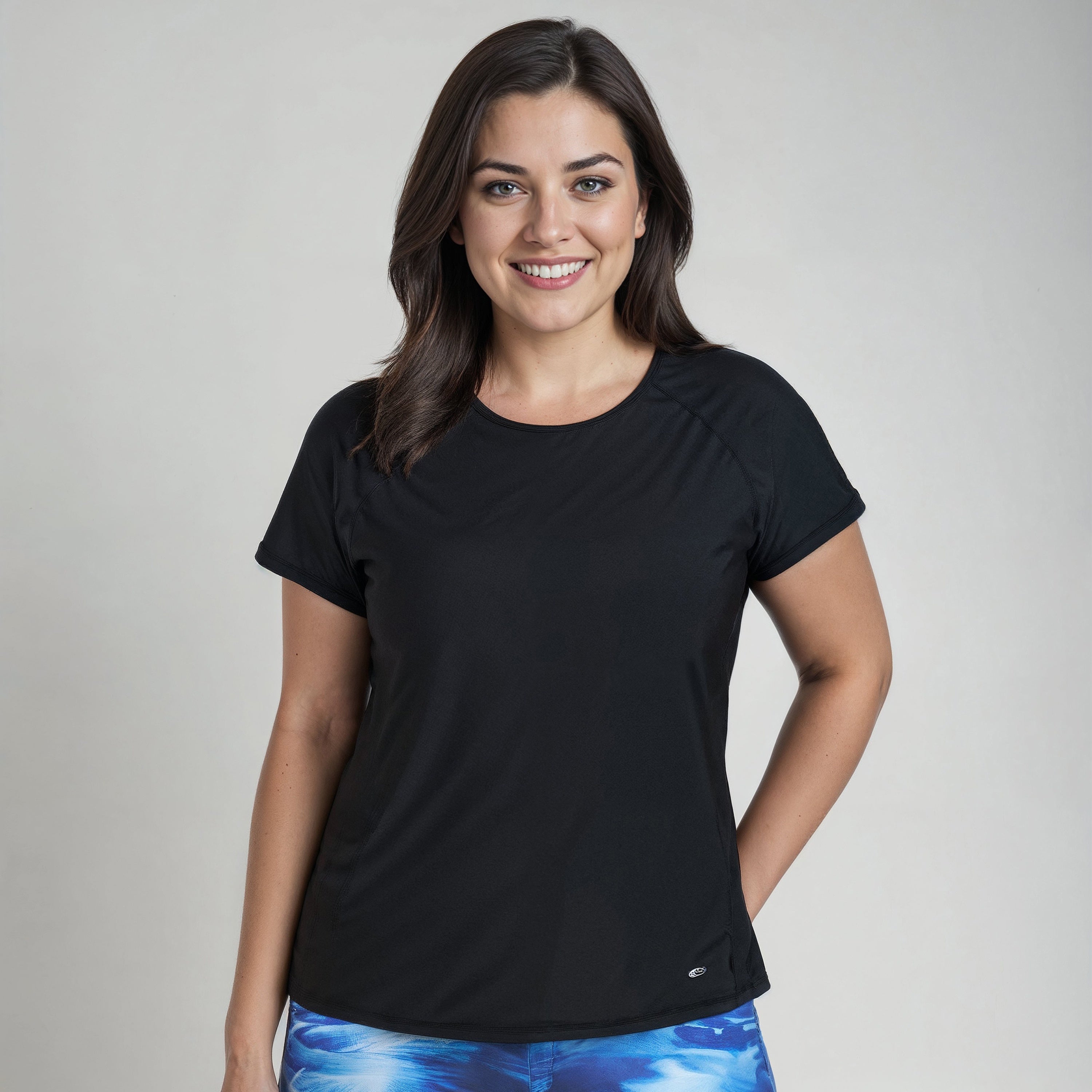 Женский свободный топ Adele с коротким рукавом Calypsa, черный
Женский свободный топ Adele с коротким рукавом Calypsa, черный