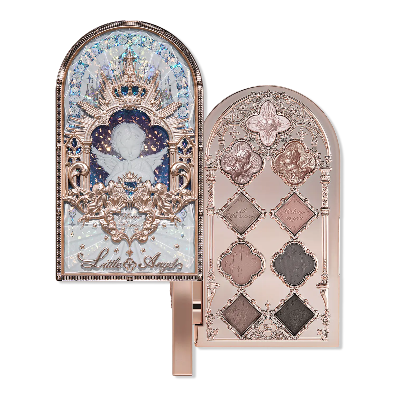 Палитра теней Little Angel Collection 9-Color Eyeshadow Palette Flower Knows, 01 Eden's Angel (Divine Light)
Палитра теней Little Angel Collection 9-Color Eyeshadow Palette Flower Knows, 01 Eden's Angel (Divine Light)