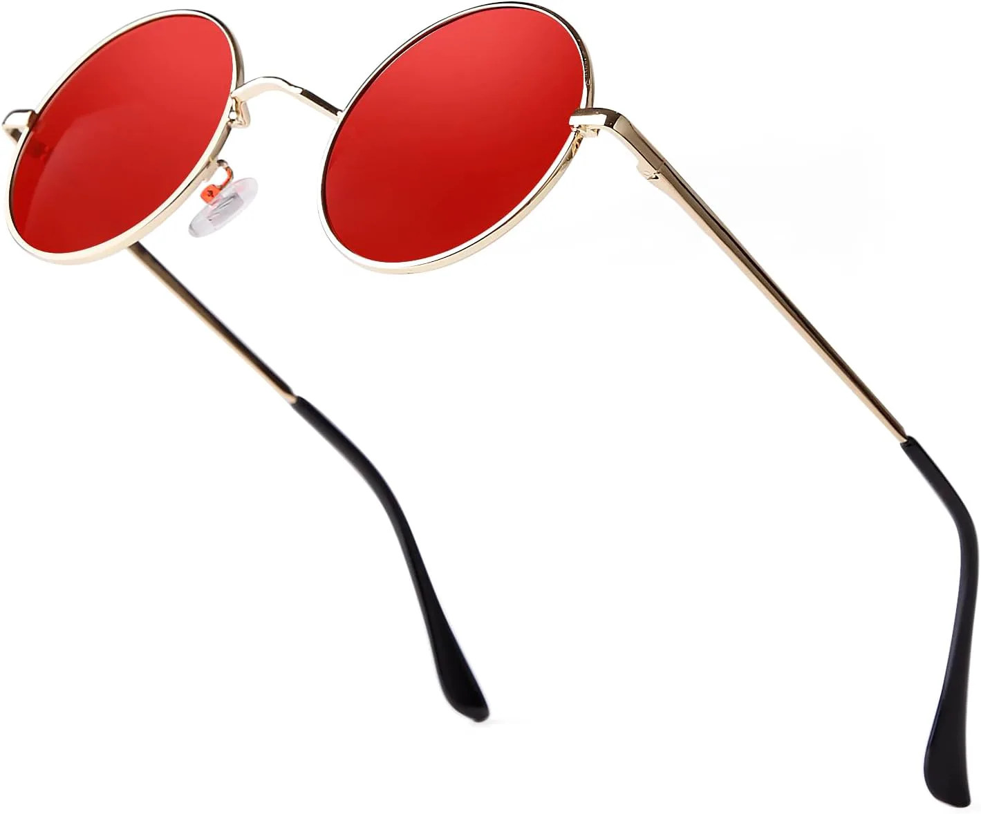 Ретро маленькие круглые поляризованные солнцезащитные очки для женщин и мужчин в винтажной металлической оправе с тонированными линзами Laurinny, Gold Frame/Red Lens
Ретро маленькие круглые поляризованные солнцезащитные очки для женщин и мужчин в винтажной металлической оправе с тонированными линзами Laurinny, Gold Frame/Red Lens