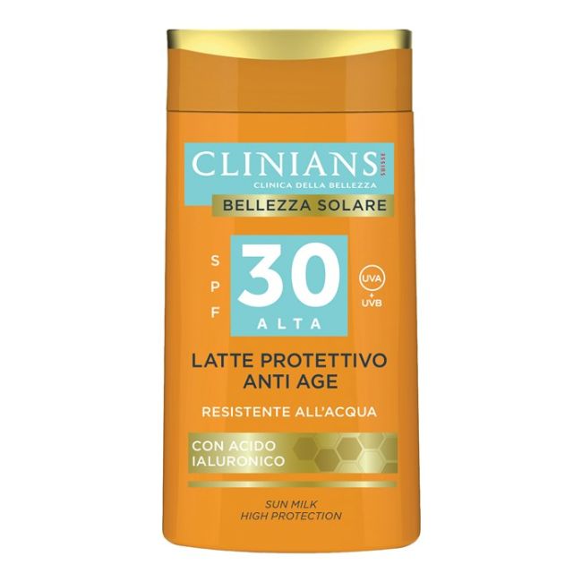 Latte protettivo anti age spf30 солнцезащитное молочко для тела Clinians, 200 мл
Latte protettivo anti age spf30 солнцезащитное молочко для тела Clinians, 200 мл