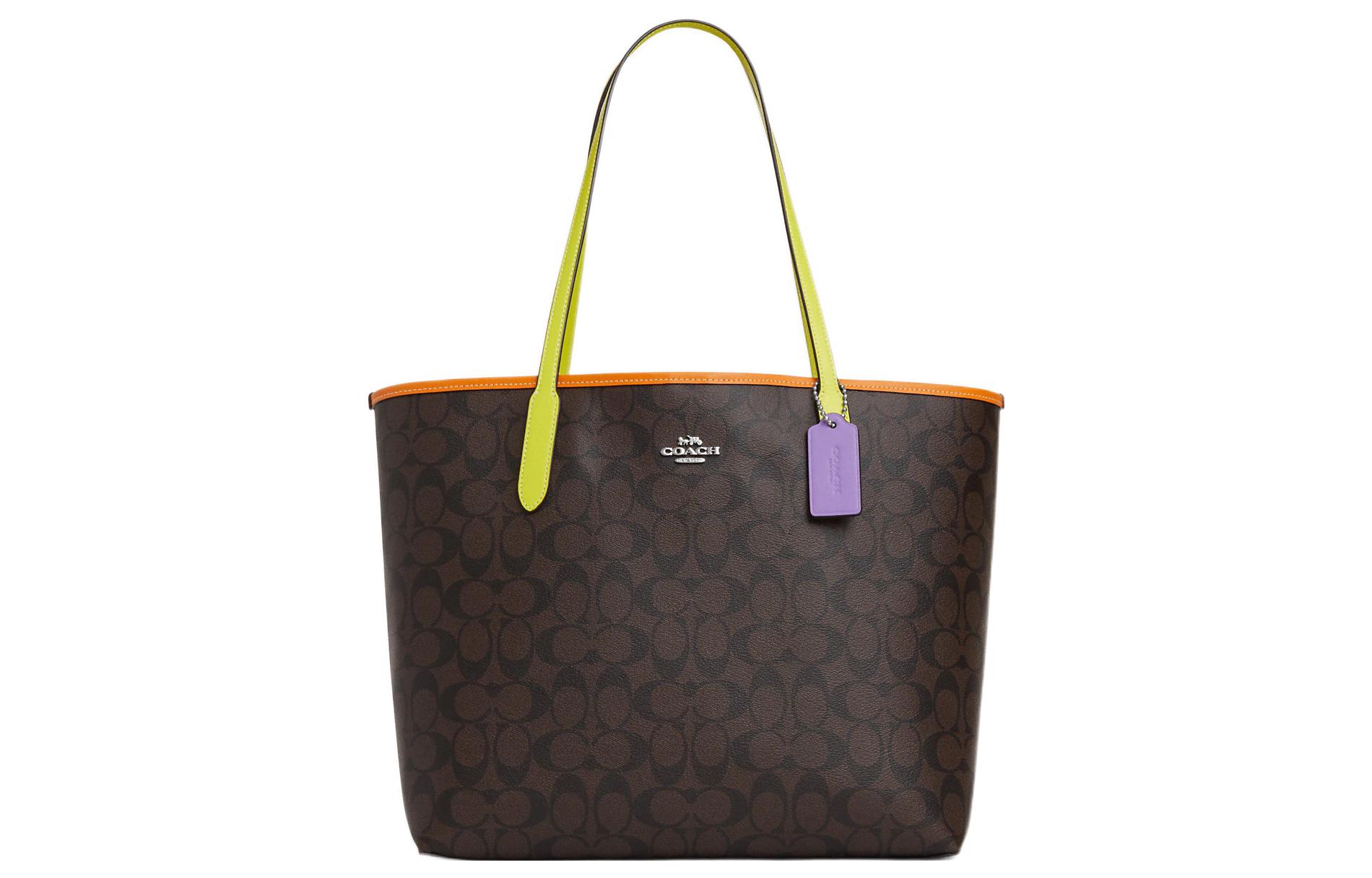 Городской холст с кожаной сумкой тоут, шоппер, дамская сумка, плечевая сумка Tubas Женская кофейная COACH
Городской холст с кожаной сумкой тоут, шоппер, дамская сумка, плечевая сумка Tubas Женская кофейная COACH