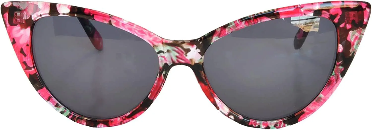 OWL Набор из 12 солнцезащитных очков «кошачий глаз» для женщин – защита от ультрафиолета UV400, ретро-винтажные очки, разные цвета и узоры, Smoke Lens / Floral Red
OWL Набор из 12 солнцезащитных очков «кошачий глаз» для женщин – защита от ультрафиолета UV400, ретро-винтажные очки, разные цвета и узоры, Smoke Lens / Floral Red