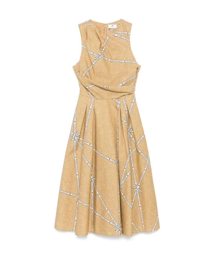 Платье с монограммой, черно-белое Elisabetta Franchi, бежевый
Платье с монограммой, черно-белое Elisabetta Franchi, бежевый