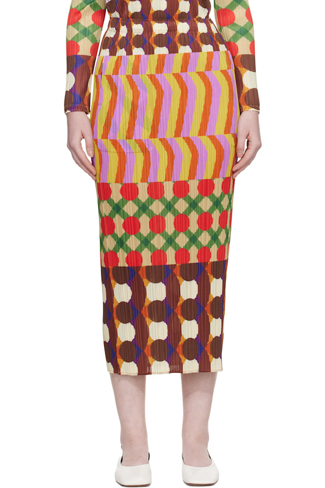 Pleats Please Issey Miyake Многоцветная гармоничная макси-юбка
Pleats Please Issey Miyake Многоцветная гармоничная макси-юбка