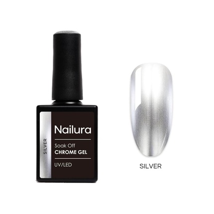 Chrome Base Silver Gel Silver 10 мл Nailura
Chrome Base Silver Gel Silver 10 мл Nailura