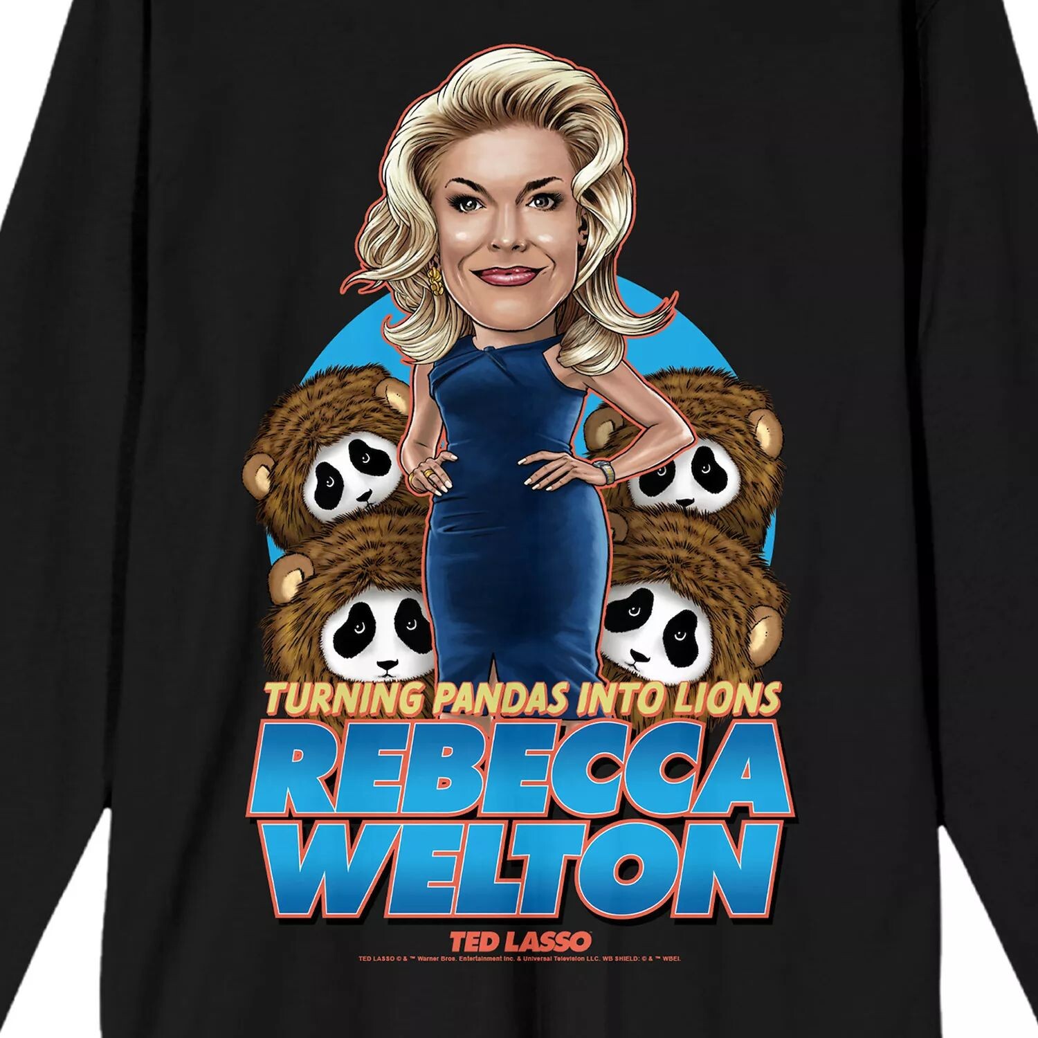 Мужская футболка с рисунком Ted Lasso Rebecca Welton "Turning Pandas Into Lions" Licensed Character
Мужская футболка с рисунком Ted Lasso Rebecca Welton "Turning Pandas Into Lions" Licensed Character