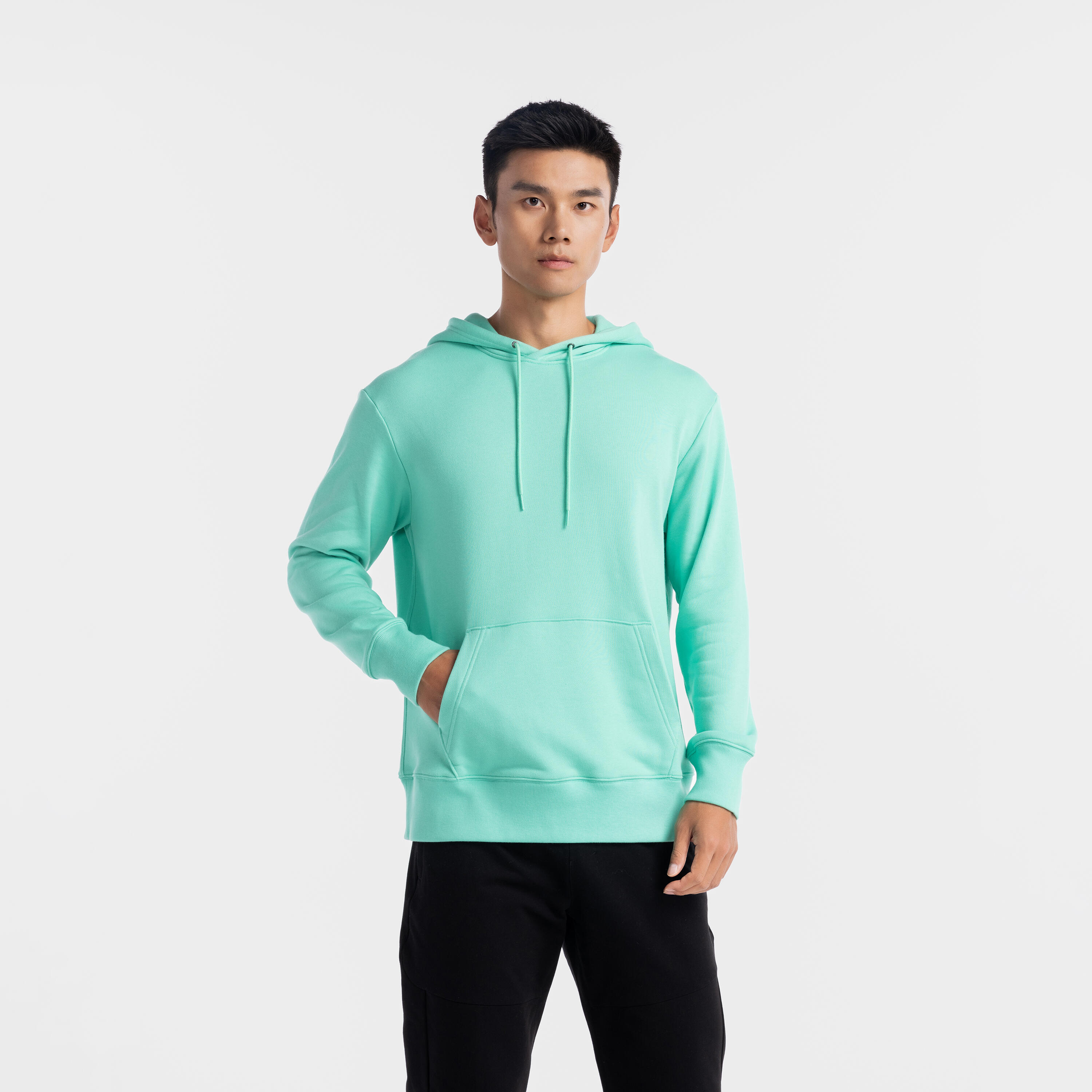 Мужская базовая флисовая толстовка с капюшоном Domyos 500
Мужская базовая флисовая толстовка с капюшоном Domyos 500