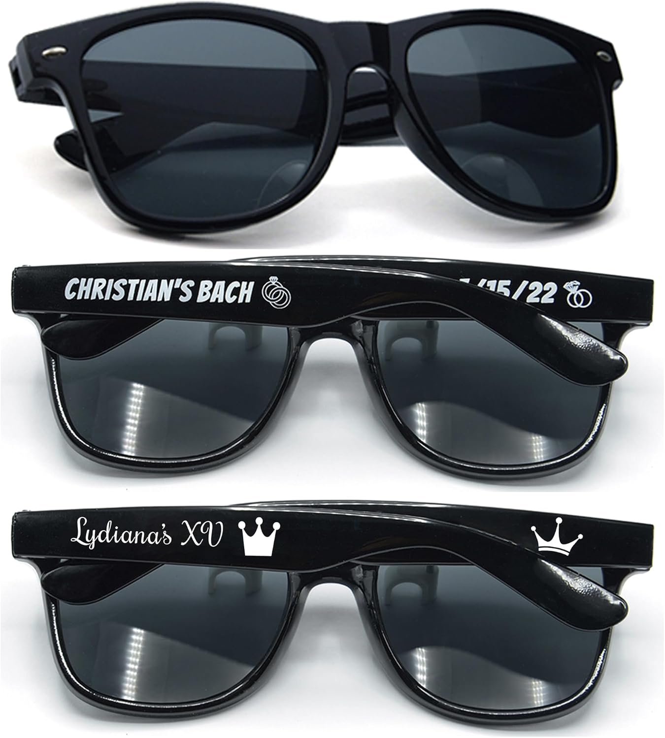 55 штук солнцезащитных очков на заказ, персонализированные сувениры для вечеринок, свадеб, гостей, музыкальных шоу, дней рождения, девичников, подружек невесты, сада, выпускного бала 2024 года (черные) GZLDGIFTS, Black
55 штук солнцезащитных очков на заказ, персонализированные сувениры для вечеринок, свадеб, гостей, музыкальных шоу, дней рождения, девичников, подружек невесты, сада, выпускного бала 2024 года (черные) GZLDGIFTS, Black