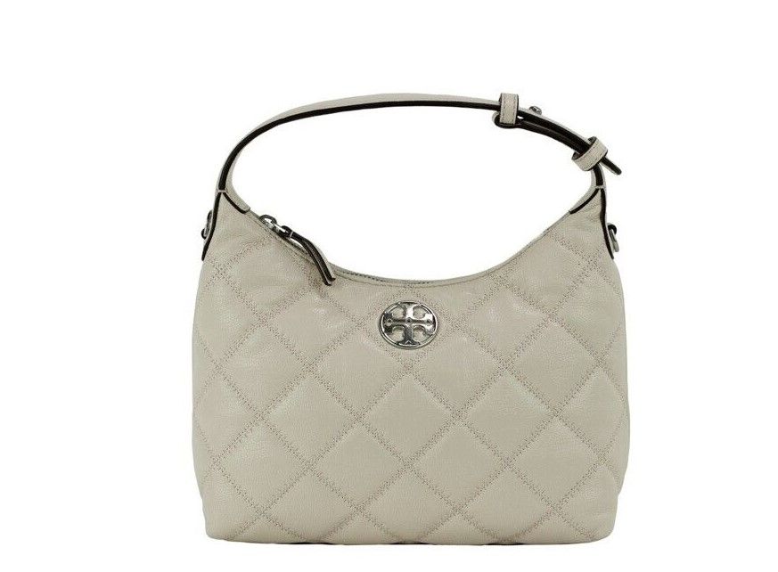 Сумка-хобо через плечо Willa Mini New из стеганой кожи кремового цвета Tory Burch
Сумка-хобо через плечо Willa Mini New из стеганой кожи кремового цвета Tory Burch