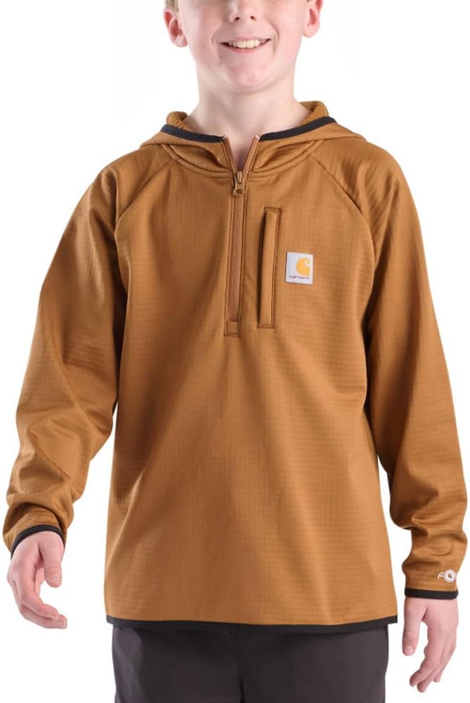 Детская толстовка Carhartt CA6778 Force с длинными рукавами и застежкой-молнией на четверть оборота - для мальчиков, Carhartt Brown
Детская толстовка Carhartt CA6778 Force с длинными рукавами и застежкой-молнией на четверть оборота - для мальчиков, Carhartt Brown