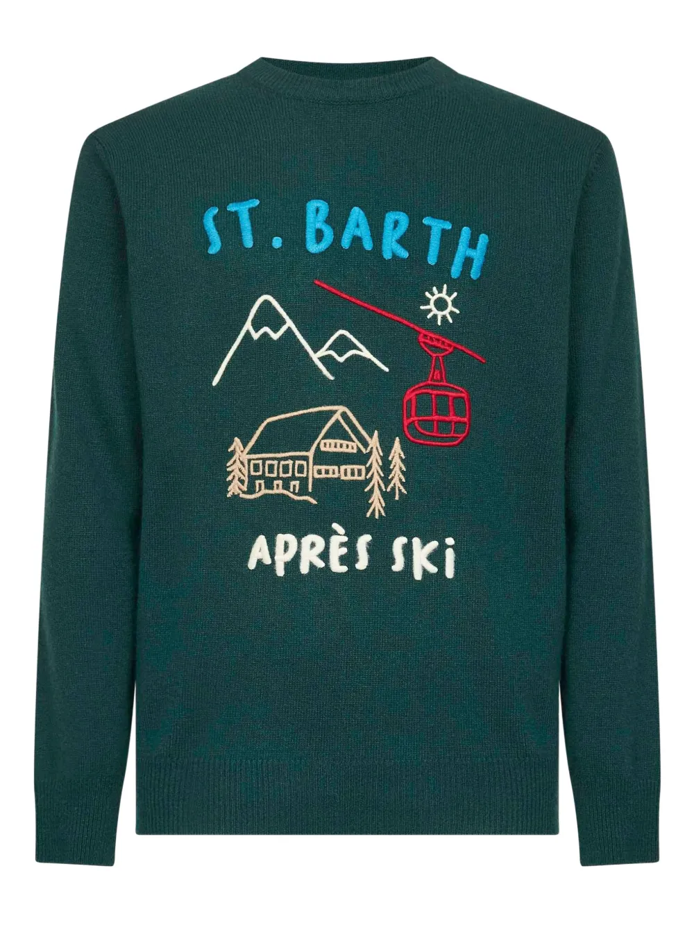 Свитер с вышивкой в виде произведения искусства Mc2 Saint Barth, зеленый
Свитер с вышивкой в виде произведения искусства Mc2 Saint Barth, зеленый