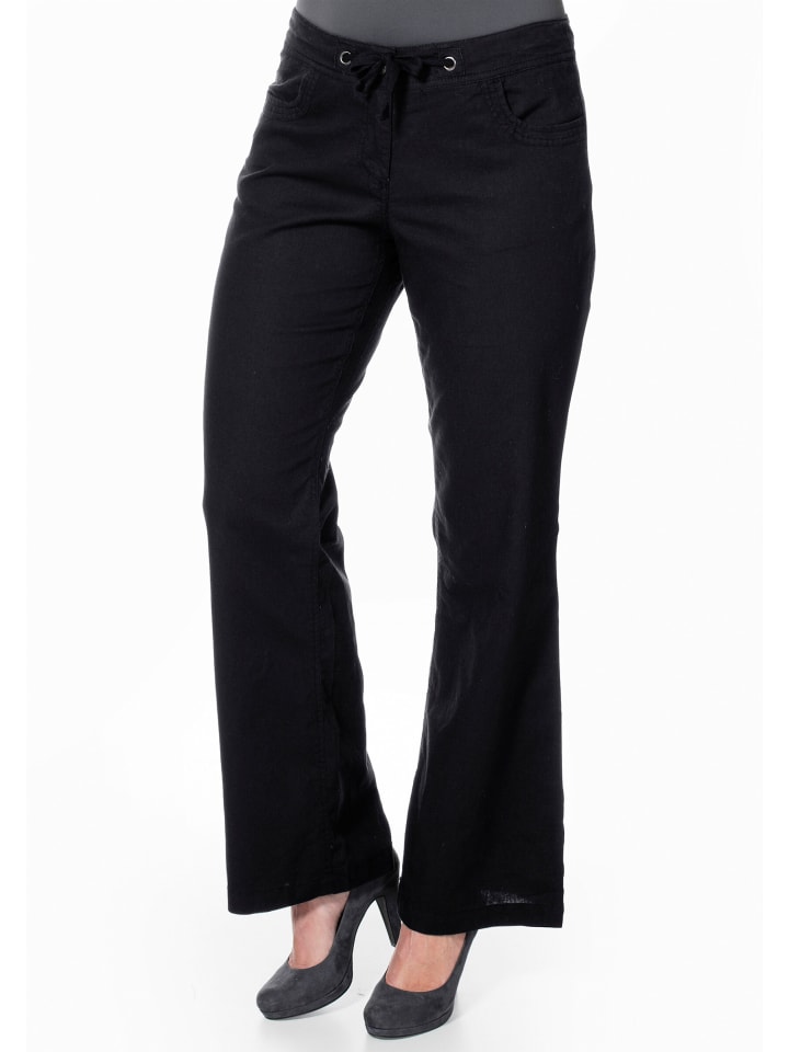 Тканевые брюки sheego, черный
Тканевые брюки sheego, черный