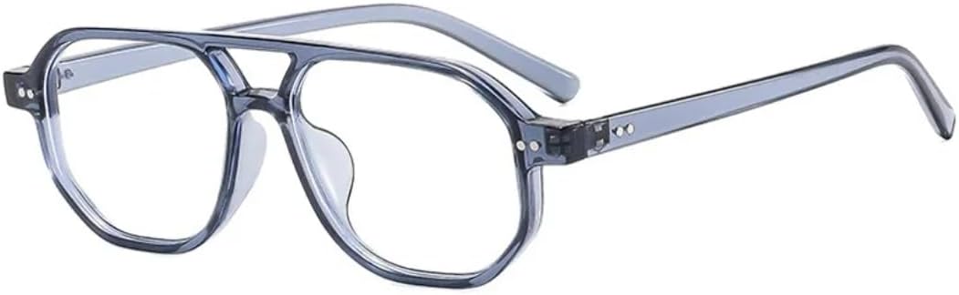 Винтажные женские солнцезащитные очки с двойной перемычкой, модные мужские солнцезащитные очки с заклепками, прозрачные линзы, защита от УФ-излучения UV400 SZVVBKK, Blue Clear
Винтажные женские солнцезащитные очки с двойной перемычкой, модные мужские солнцезащитные очки с заклепками, прозрачные линзы, защита от УФ-излучения UV400 SZVVBKK, Blue Clear