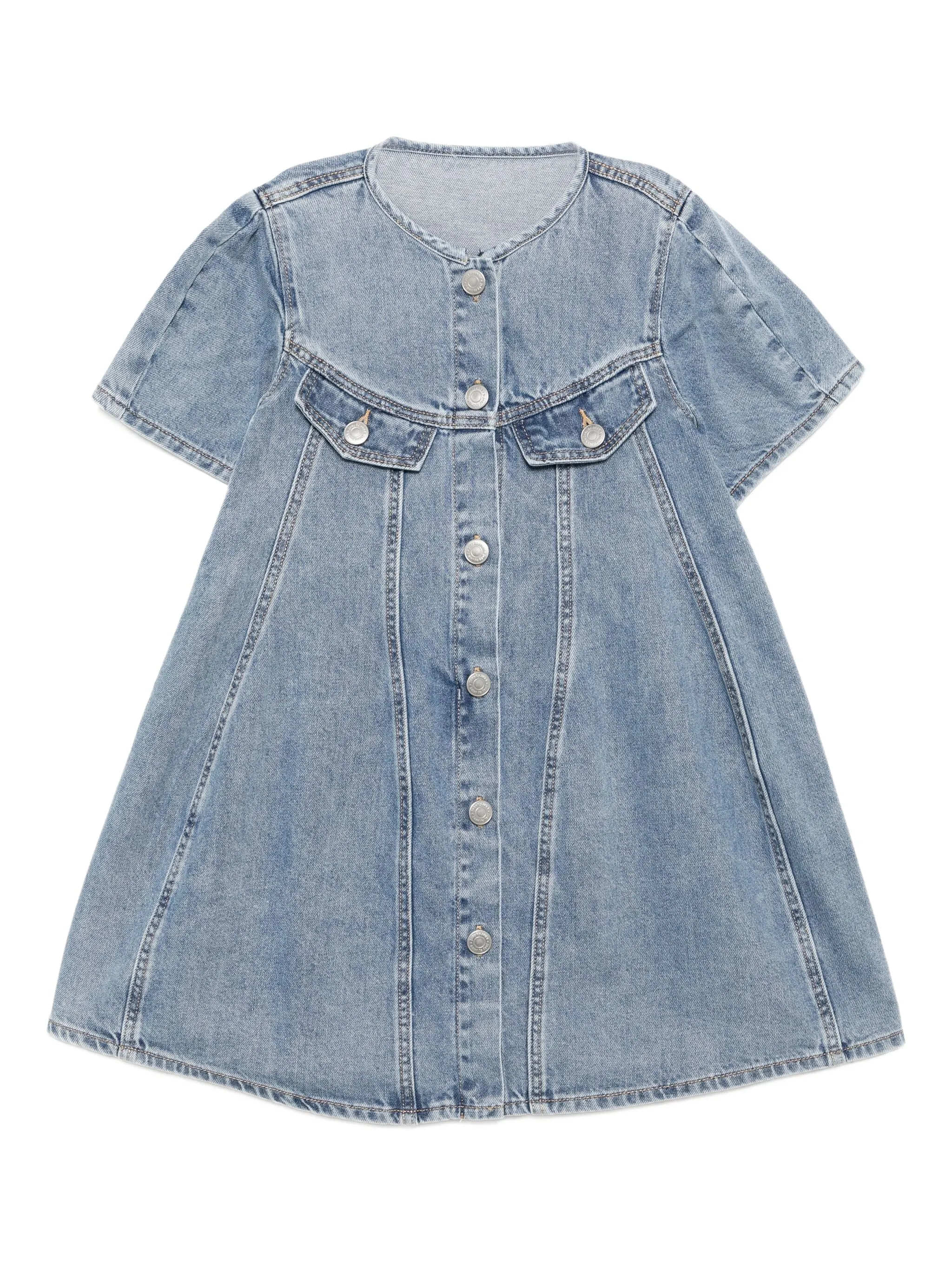 Платье с круглым вырезом и короткими рукавами Jnby By Jnby, синий
Платье с круглым вырезом и короткими рукавами Jnby By Jnby, синий