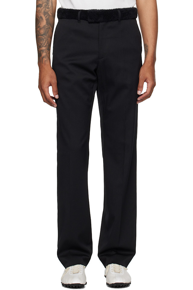 Брюки с отделкой из флиса Mm6 Maison Margiela, черный
Брюки с отделкой из флиса Mm6 Maison Margiela, черный