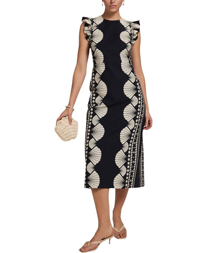 Женское миди-платье-колонна с принтом "панцирь" Mint Velvet, мультиколор
Женское миди-платье-колонна с принтом "панцирь" Mint Velvet, мультиколор