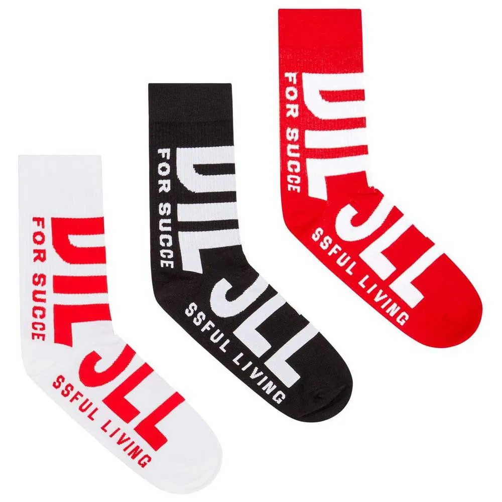 Носки Diesel 00SAYJ-0IQAU Ray 3 pairs, красный 
Носки Diesel 00SAYJ-0IQAU Ray 3 pairs, красный