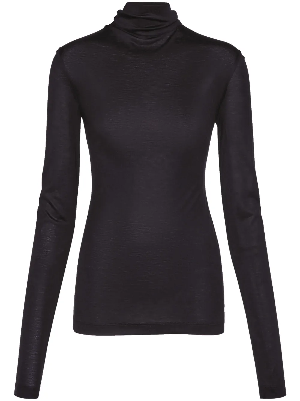 Топ из смесового шелка Ferragamo, черный
Топ из смесового шелка Ferragamo, черный