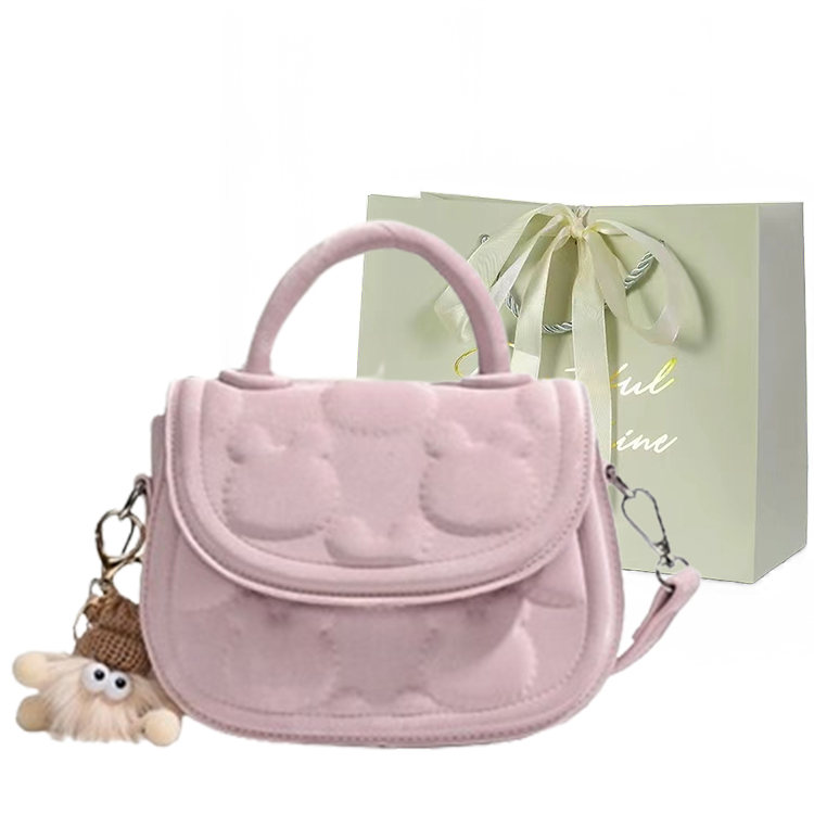 JIANGLIDA Седловая сумка через плечо, Purple+Charm+White Shopping Bag 
JIANGLIDA Седловая сумка через плечо, Purple+Charm+White Shopping Bag