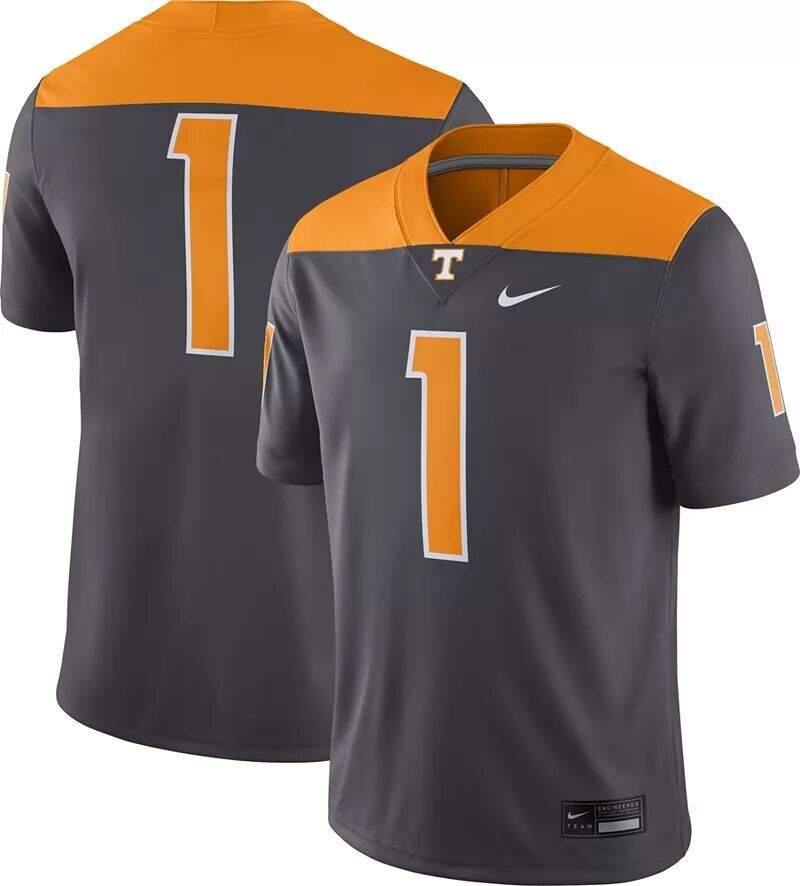 Мужская серая футбольная майка для альтернативной игры Nike Tennessee Volunteers Dri-FIT
Мужская серая футбольная майка для альтернативной игры Nike Tennessee Volunteers Dri-FIT