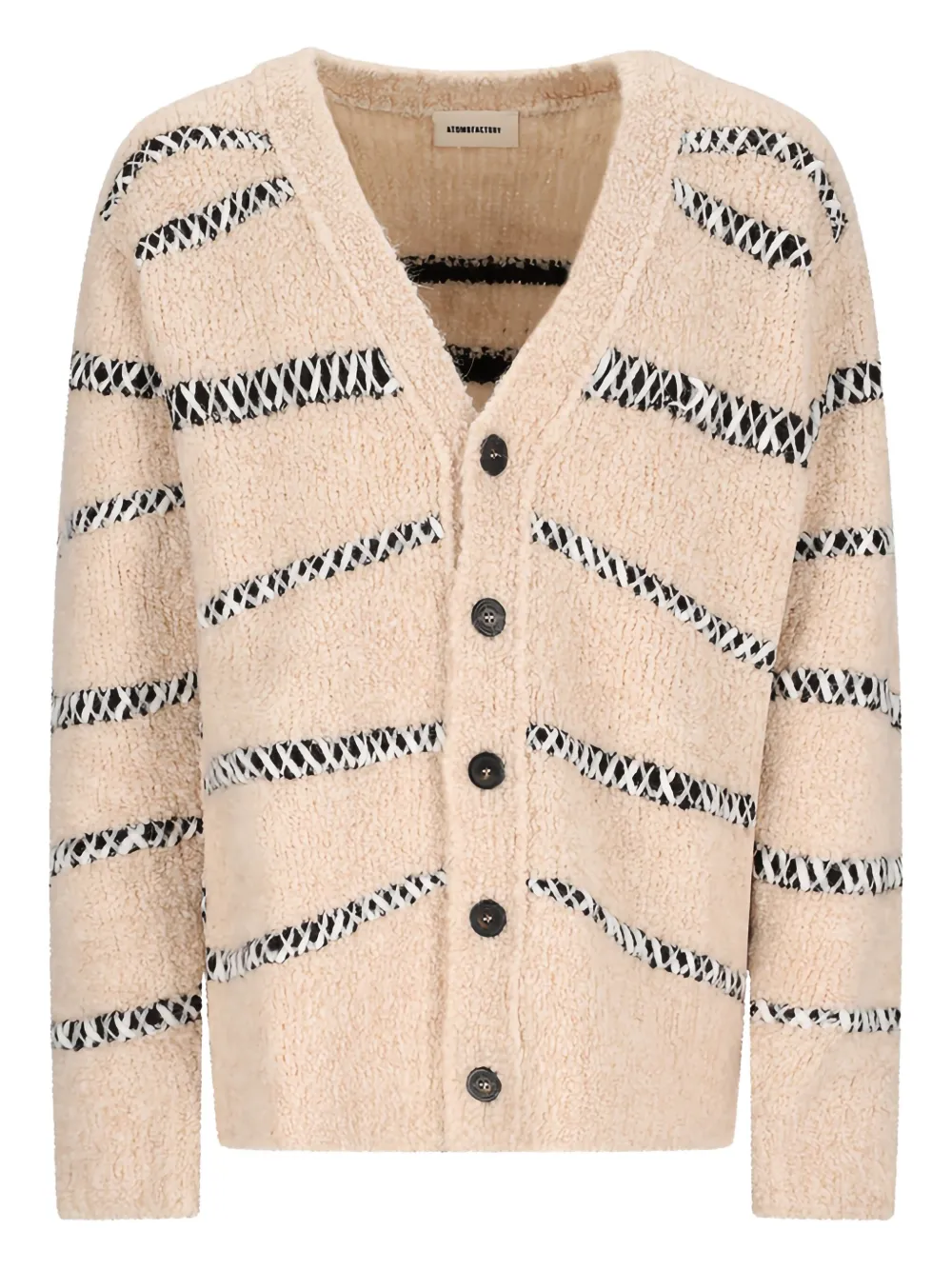 Кардиган в полоску из букле atomo factory, нейтральный
Кардиган в полоску из букле atomo factory, нейтральный