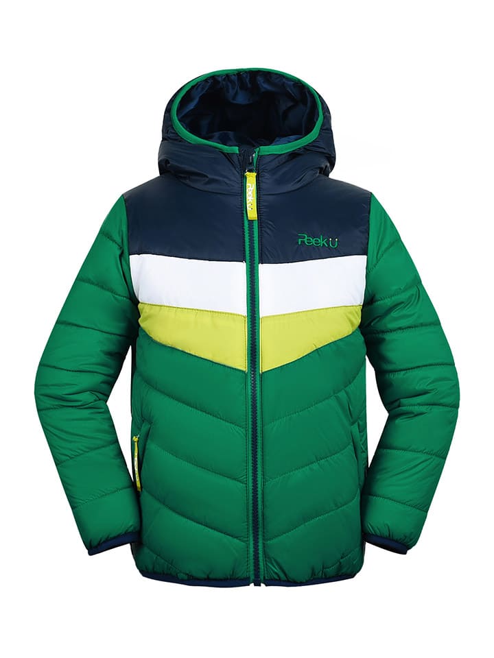 Всесезонная стеганая куртка Баз зеленого/темно-синего/белого цвета Peek U
Всесезонная стеганая куртка Баз зеленого/темно-синего/белого цвета Peek U