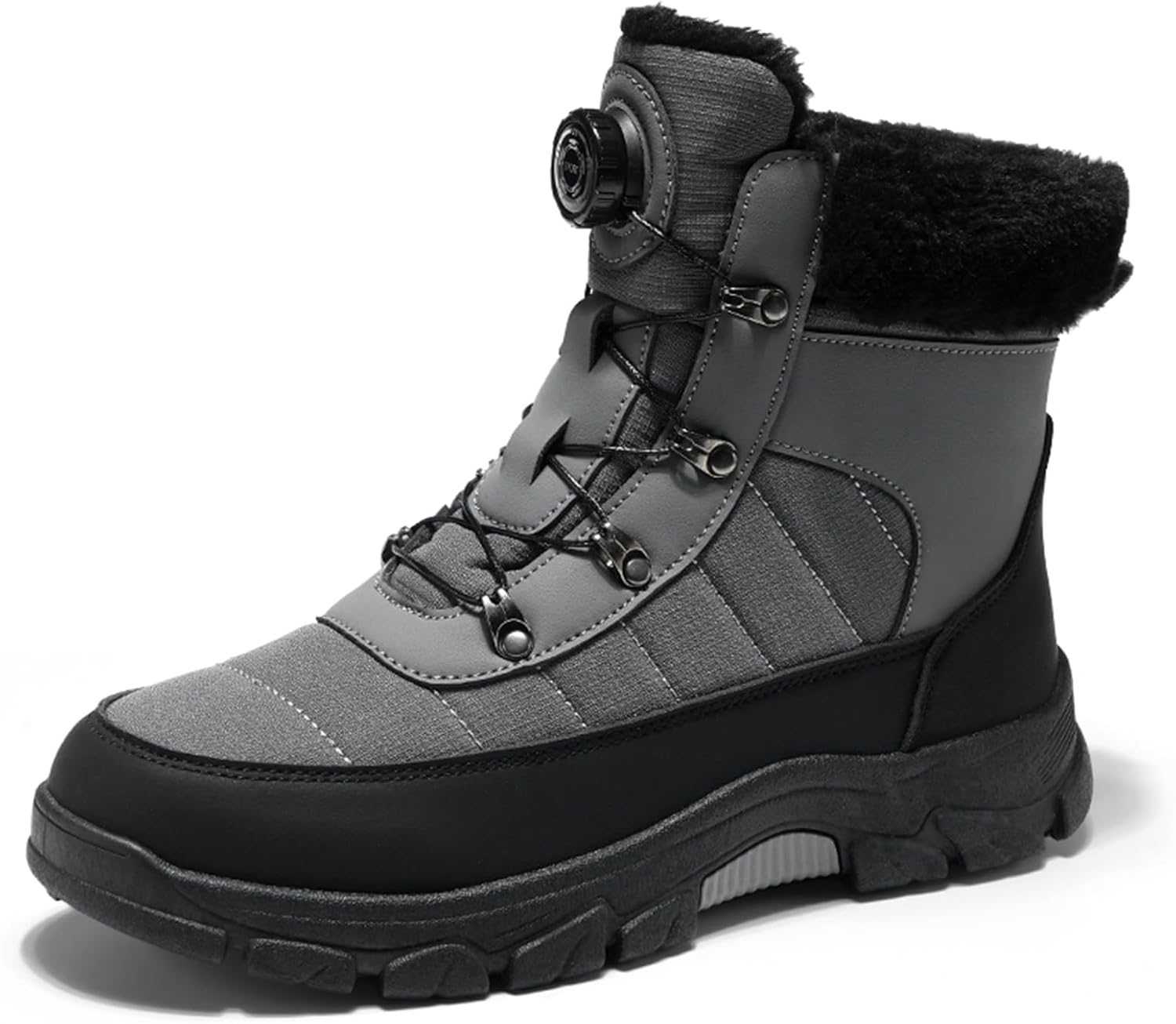 Мужские зимние ботинки на шнуровке с меховой подкладкой, удобные, легкие, противоскользящие, для улицы, теплые для походов и работы Nxnbhsl, серый
Мужские зимние ботинки на шнуровке с меховой подкладкой, удобные, легкие, противоскользящие, для улицы, теплые для походов и работы Nxnbhsl, серый