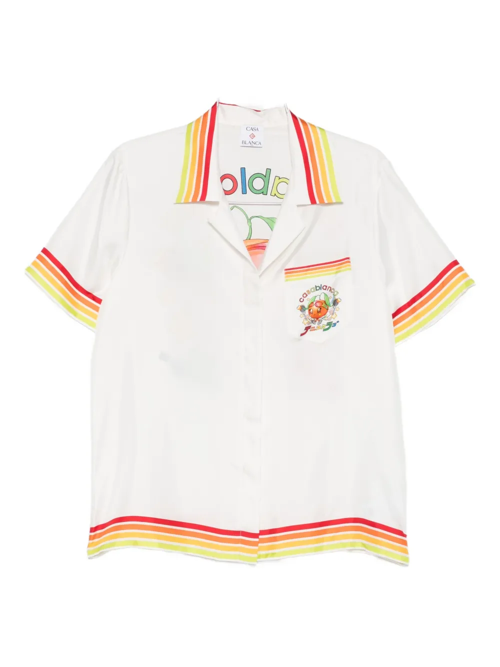 Рубашка с полосатыми деталями Casablanca, белый
Рубашка с полосатыми деталями Casablanca, белый