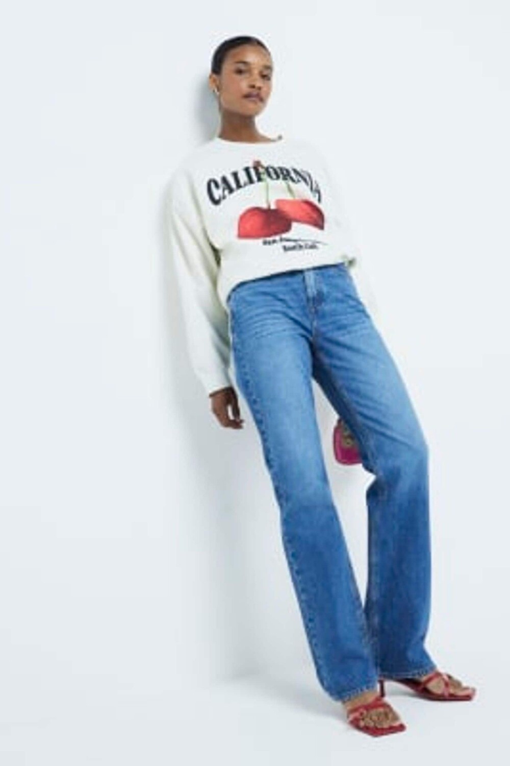 Узкие джинсы с высокой посадкой, прямые, эластичные, 100% хлопок River Island, синий
Узкие джинсы с высокой посадкой, прямые, эластичные, 100% хлопок River Island, синий