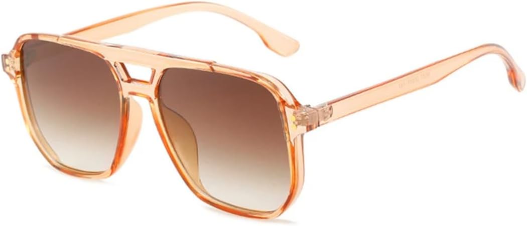 Солнцезащитные очки для мужчин и женщин - защита UV400 - двойная перемычка, заклепки, градиентные линзы, для занятий спортом на открытом воздухе и вождения DSVIGF, Champagne Tea
Солнцезащитные очки для мужчин и женщин - защита UV400 - двойная перемычка, заклепки, градиентные линзы, для занятий спортом на открытом воздухе и вождения DSVIGF, Champagne Tea