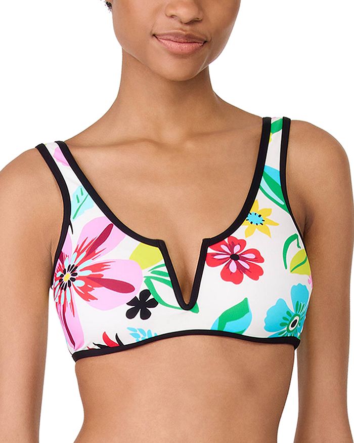 Верх бикини с V-образным вырезом и принтом kate spade new york, мультиколор
Верх бикини с V-образным вырезом и принтом kate spade new york, мультиколор