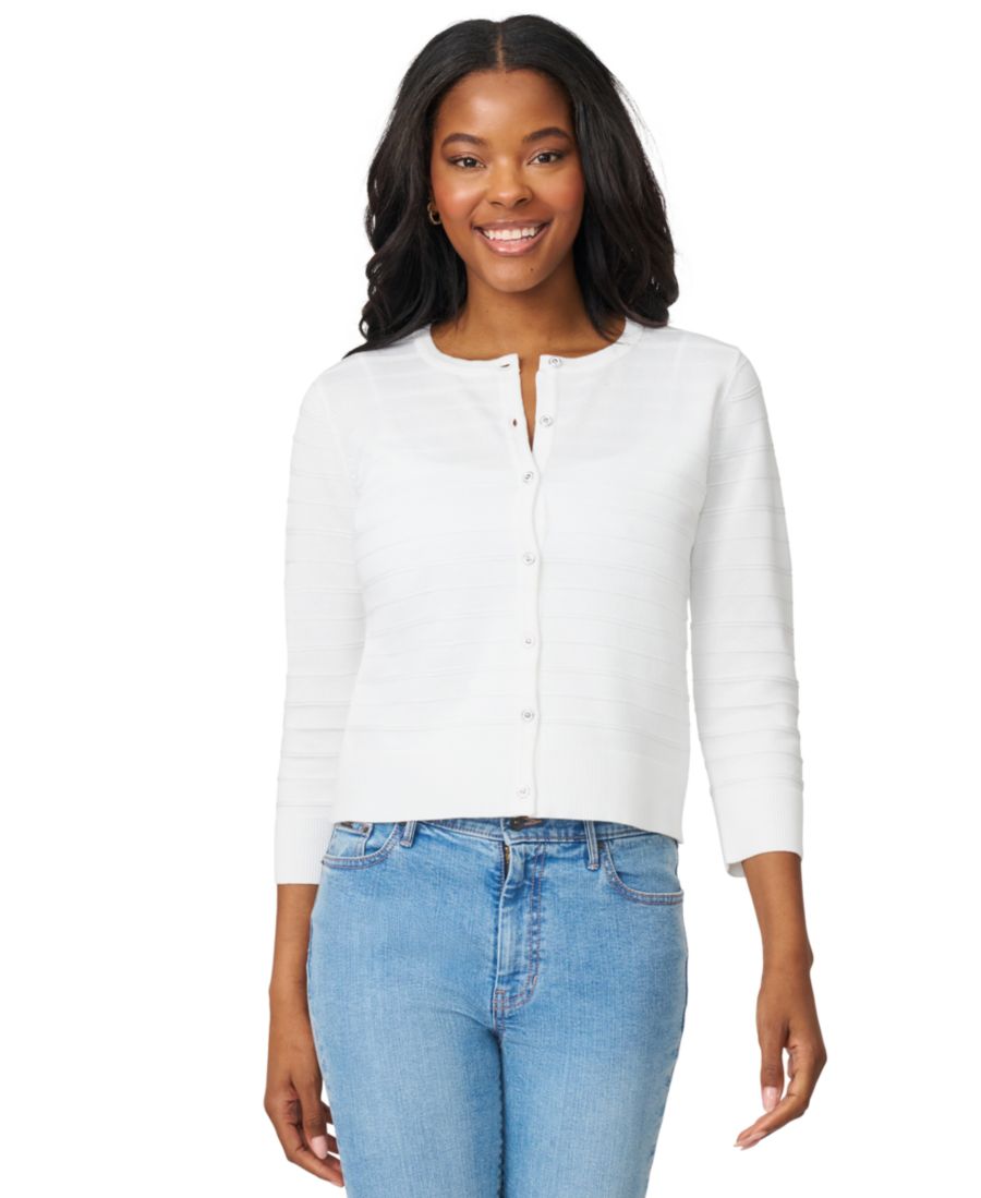 Женский кардиган с рукавами 3/4 и круглым вырезом, в рубчик, размеры PXS-XL Melissa Paige, Snow White
Женский кардиган с рукавами 3/4 и круглым вырезом, в рубчик, размеры PXS-XL Melissa Paige, Snow White