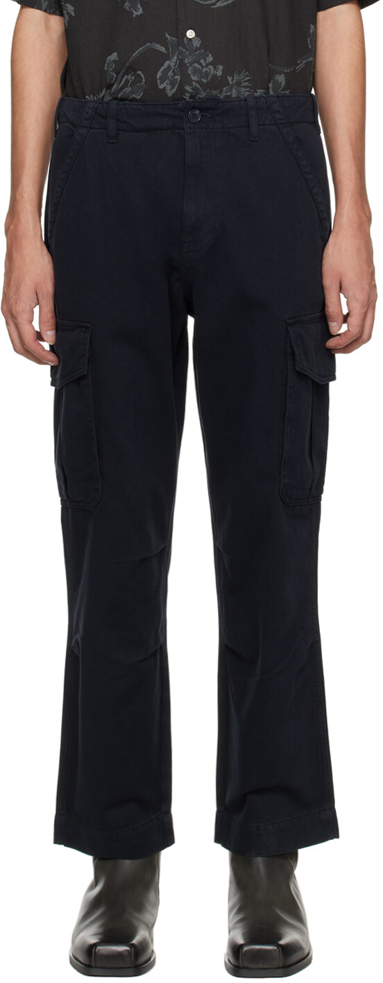 Темно-синие брюки карго Kenny Officine Generale
Темно-синие брюки карго Kenny Officine Generale