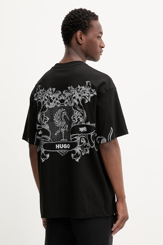 Хлопковая футболка Hugo, черный
Хлопковая футболка Hugo, черный