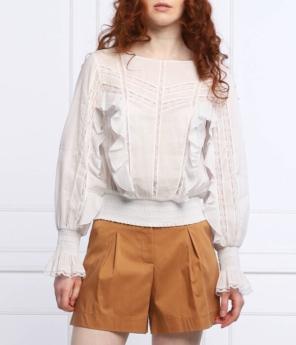 Блузка кружевная Patrizia Pepe Regular Fit, белый
Блузка кружевная Patrizia Pepe Regular Fit, белый