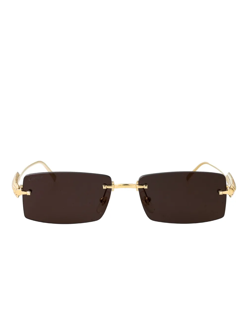 Солнцезащитные очки с прямоугольной оправой и заклепками Cartier, золотистый
Солнцезащитные очки с прямоугольной оправой и заклепками Cartier, золотистый