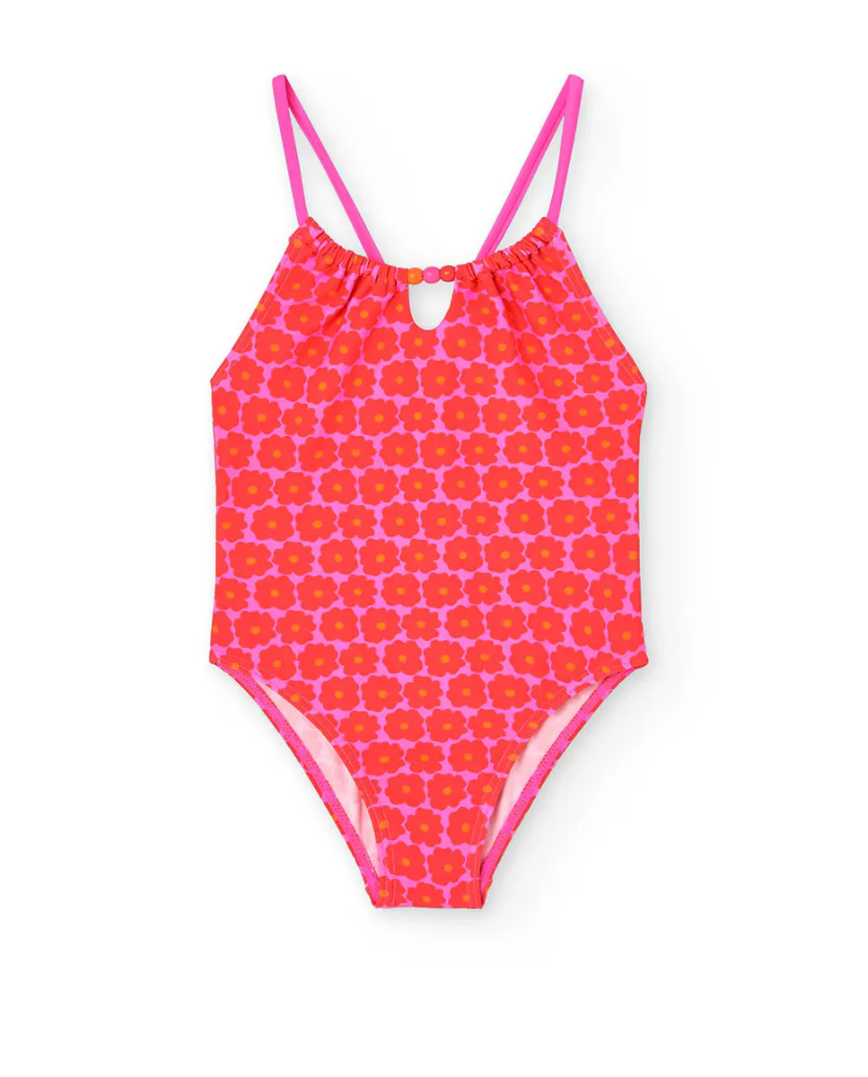 Купальник для девочки с цветочным принтом и перекрещенными бретелями Boboli, красный
Купальник для девочки с цветочным принтом и перекрещенными бретелями Boboli, красный