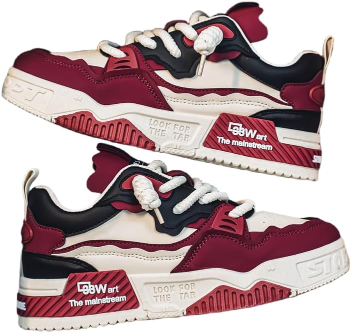 Кроссовки Hhhchpm с цветными блоками, удобные модные на платформе для прогулок на свежем воздухе, бега, кемпинга, на все сезоны, мужские обувь со шнуровкой для улицы и скейтбординга, красный
Кроссовки Hhhchpm с цветными блоками, удобные модные на платформе для прогулок на свежем воздухе, бега, кемпинга, на все сезоны, мужские обувь со шнуровкой для улицы и скейтбординга, красный