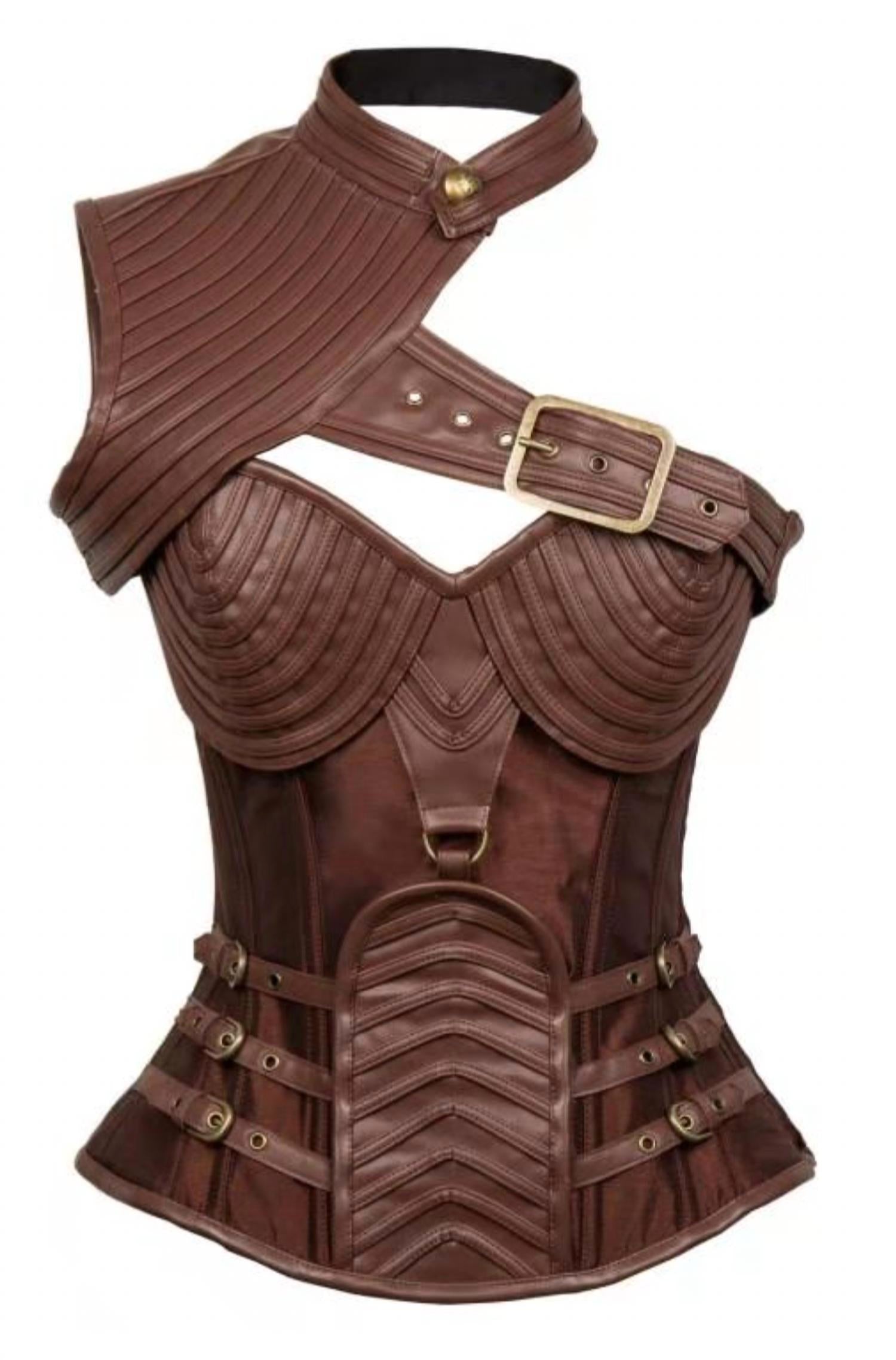 Женский корсет-наплечник в стиле стимпанк, коричневый Western F.a.s.h.i.o.n
Женский корсет-наплечник в стиле стимпанк, коричневый Western F.a.s.h.i.o.n