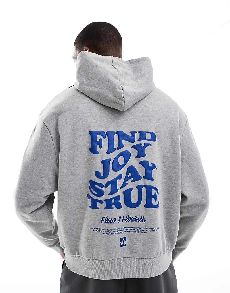 Толстовка свободного кроя с принтом на спине серого меланжевого цвета ASOS DESIGN
Толстовка свободного кроя с принтом на спине серого меланжевого цвета ASOS DESIGN