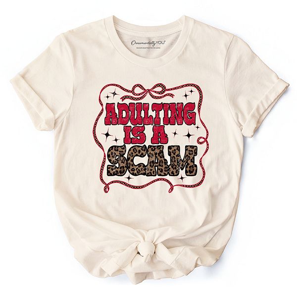 Футболка с юмором "Adulting is a scam" в стиле ретро-вестерн с леопардовым принтом Ornamentallyyou, Natural, Коричневый, Футболка с юмором "Adulting is a scam" в стиле ретро-вестерн с леопардовым принтом Ornamentallyyou, Natural
Футболка с юмором "Adulting is a scam" в стиле ретро-вестерн с леопардовым принтом Ornamentallyyou, Natural, Коричневый, Футболка с юмором "Adulting is a scam" в стиле ретро-вестерн с леопардовым принтом Ornamentallyyou, Natural