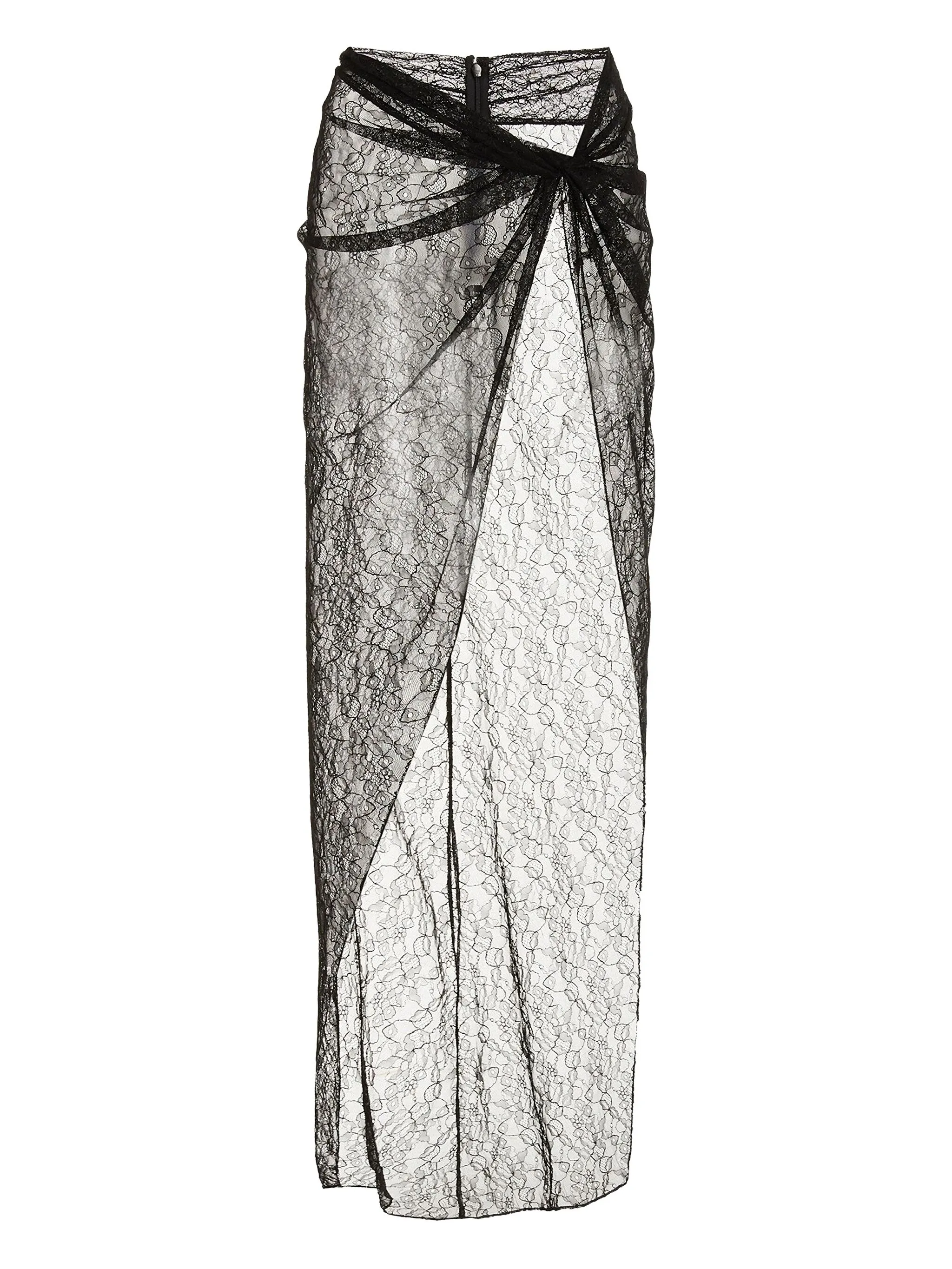 Кружевная накидка с запахом Laquan Smith, черный
Кружевная накидка с запахом Laquan Smith, черный