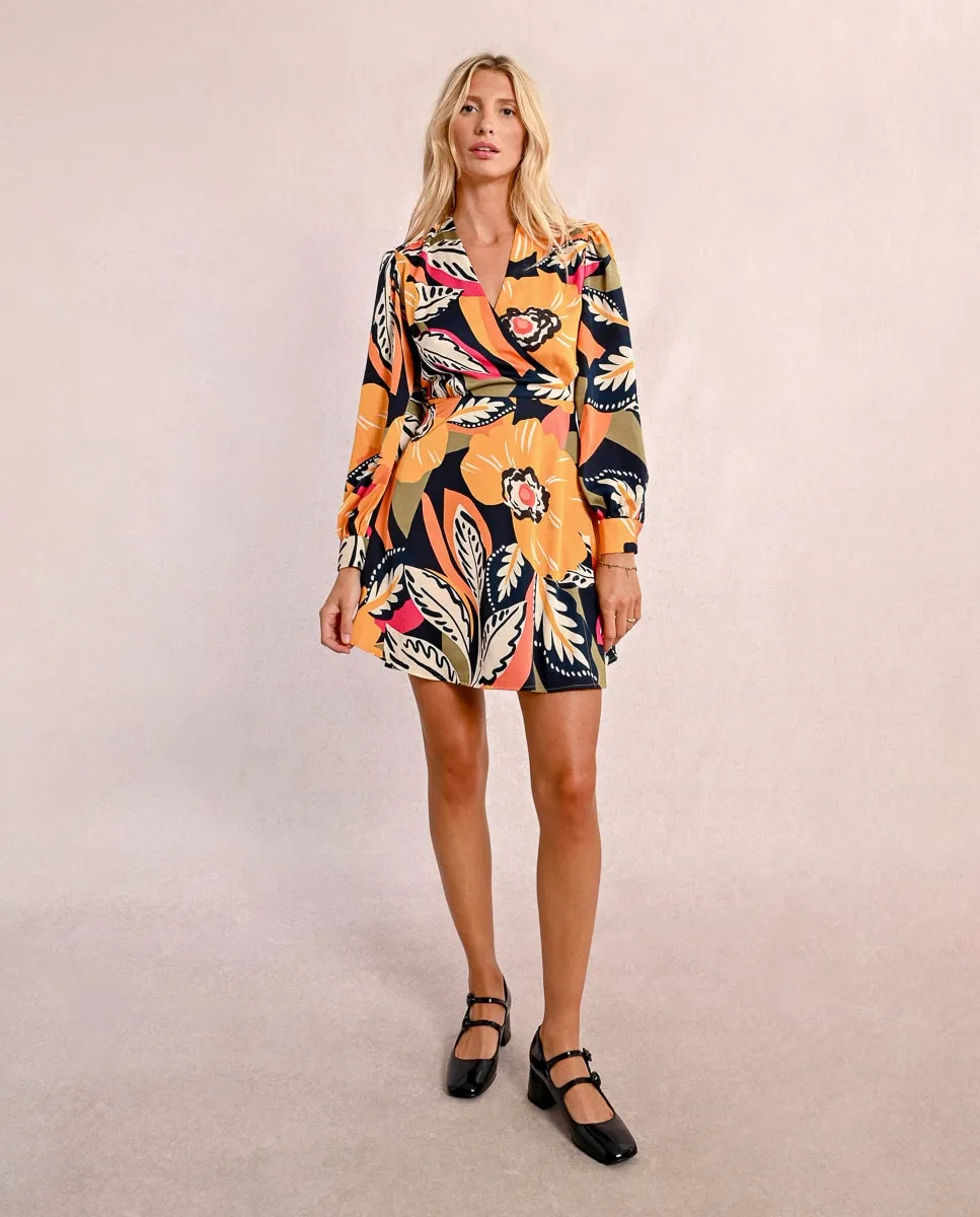 Короткое платье с длинными рукавами и принтом Molly Bracken, жёлтый
Короткое платье с длинными рукавами и принтом Molly Bracken, жёлтый