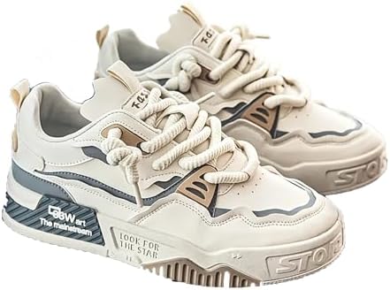 Мужские кроссовки большого размера в уличном стиле, с толстой подошвой для скейтборда, удобные, противоскользящие и прочные, на шнуровке, подходят для активного отдыха на улице Fmshi, слоновая кость
Мужские кроссовки большого размера в уличном стиле, с толстой подошвой для скейтборда, удобные, противоскользящие и прочные, на шнуровке, подходят для активного отдыха на улице Fmshi, слоновая кость