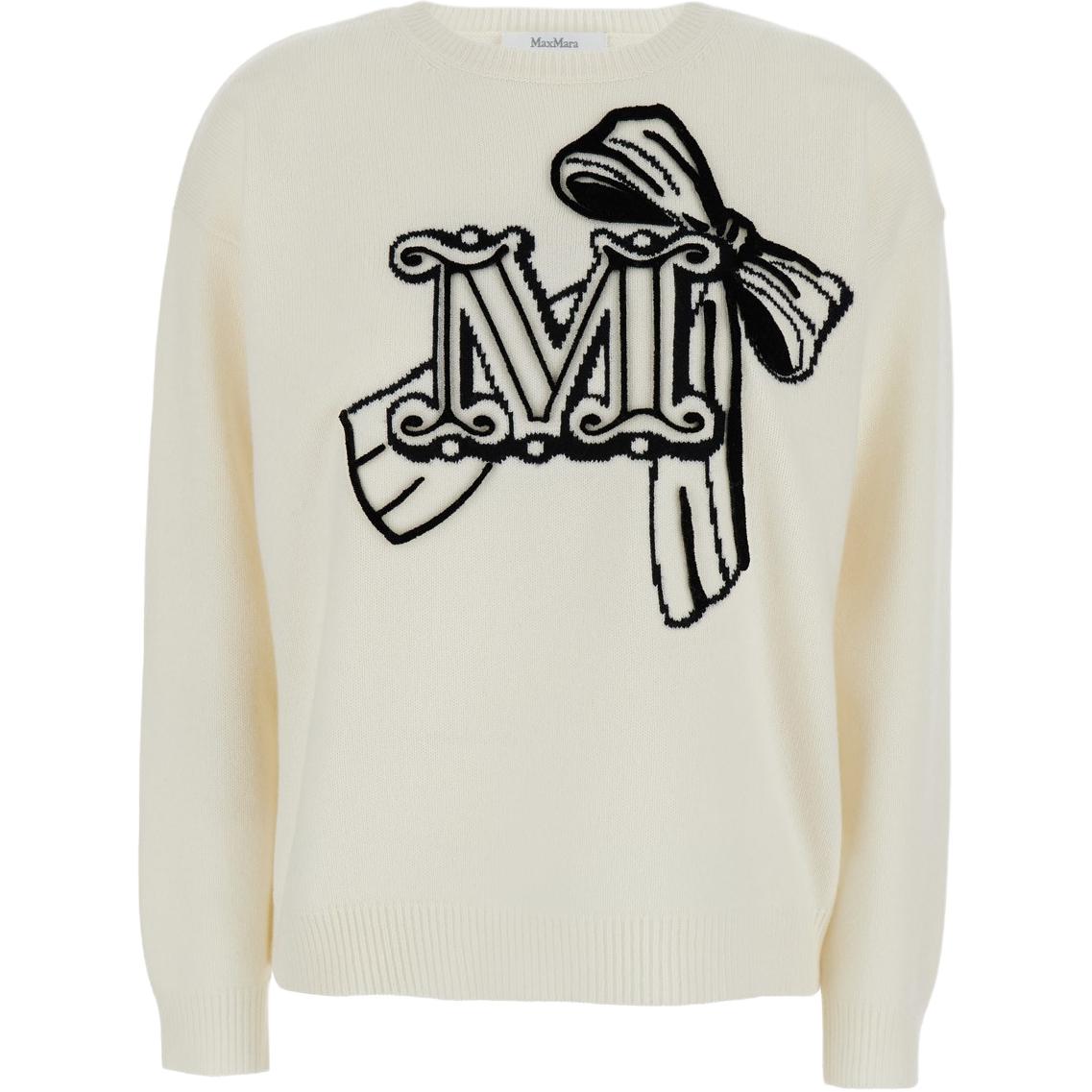 Свитер Max Mara с узором монограмм MaxMara, белый
Свитер Max Mara с узором монограмм MaxMara, белый