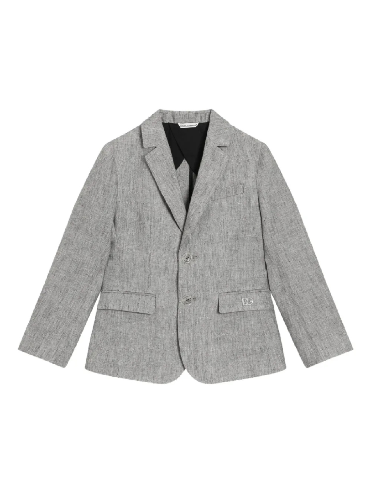 Dolce & Gabbana Kids однобортный блейзер, серый
Dolce & Gabbana Kids однобортный блейзер, серый