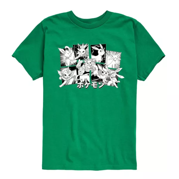 Футболка с рисунком покемона Ивилюции для мальчиков 8-20 лет Licensed Character, зеленый
Футболка с рисунком покемона Ивилюции для мальчиков 8-20 лет Licensed Character, зеленый