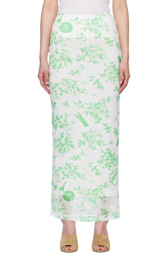 Макси-юбка из сетки с цветочным принтом Moschino Jeans, белый
Макси-юбка из сетки с цветочным принтом Moschino Jeans, белый