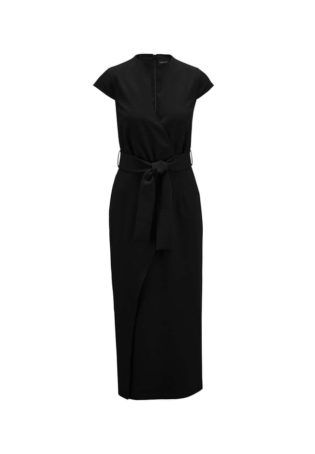 Элегантное платье миди с запахом Madeleine, черный
Элегантное платье миди с запахом Madeleine, черный